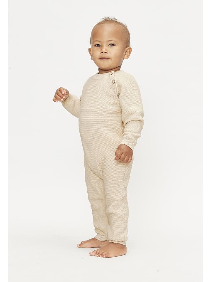 Freds Strampler Baby Strick Overall in Beige günstig kaufen 74/80