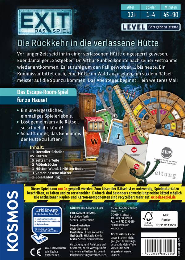 EXIT Das Spiel - Die Rückkehr in die verlassene Hütte