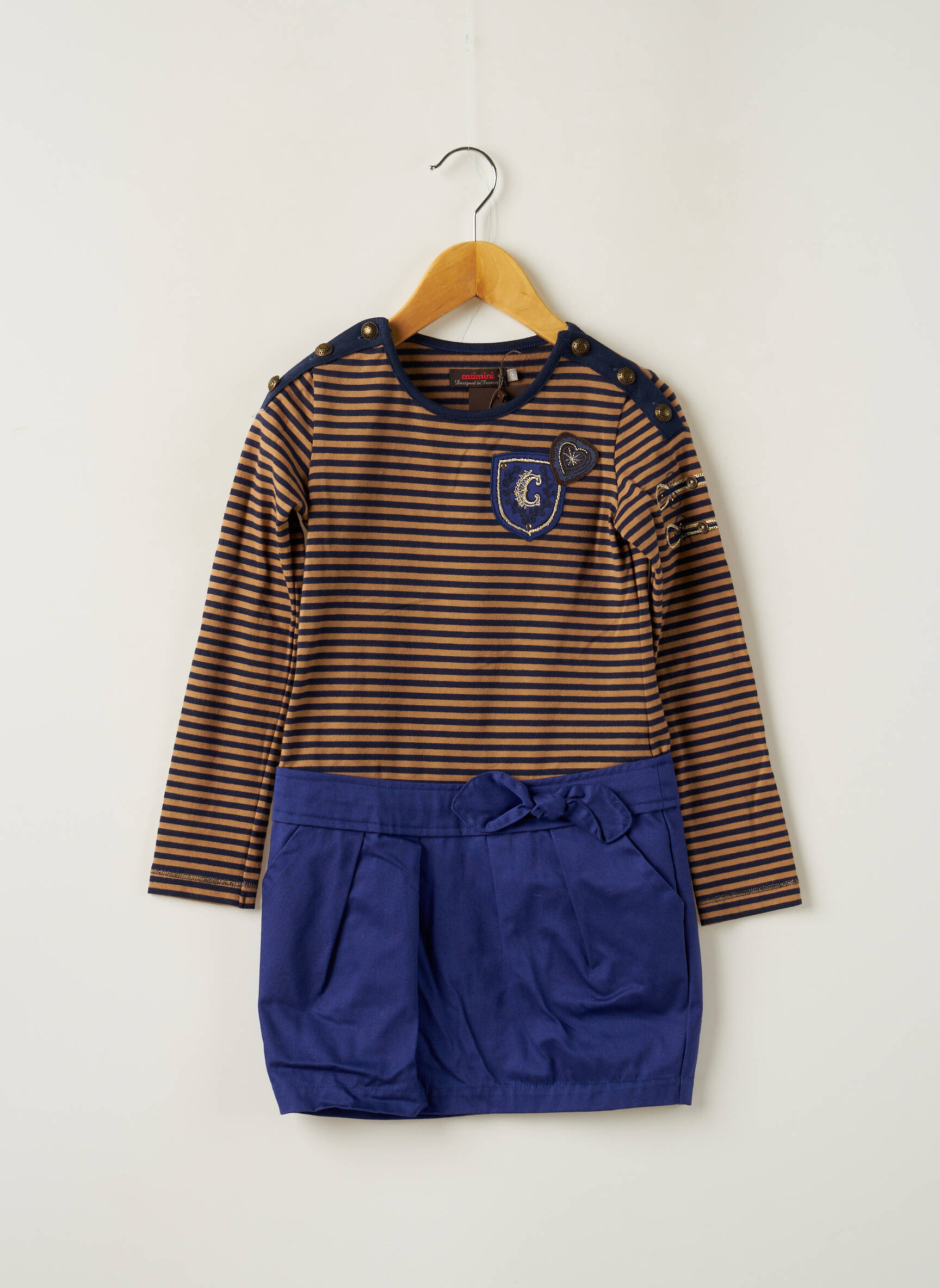 Catimini Robes Mi Longues Fille couleur bleu