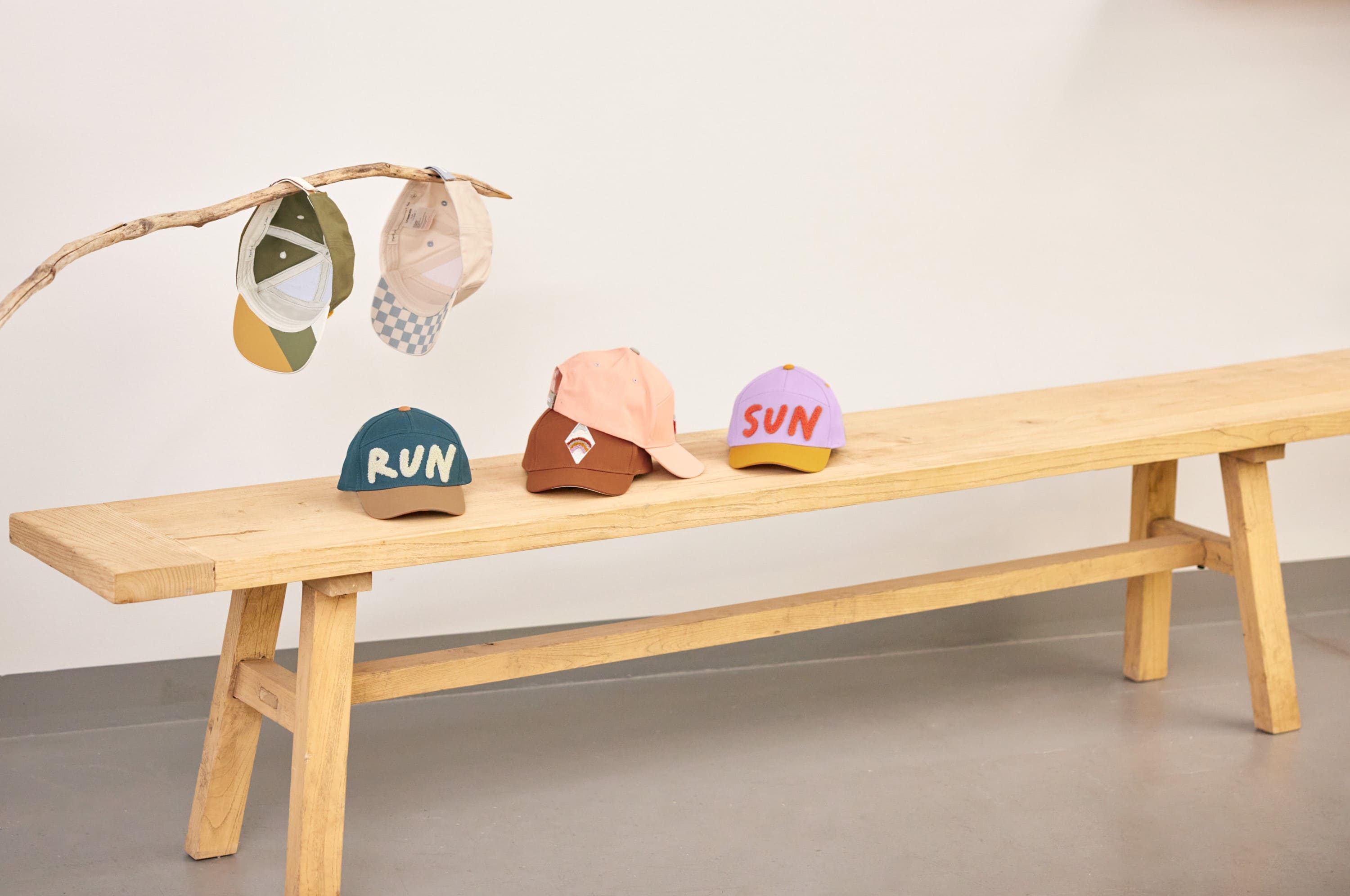 Basecap Kinder - Run, Braun Blau