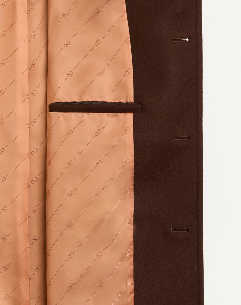 Jaqueta de lã Valentino com detalhes dourados