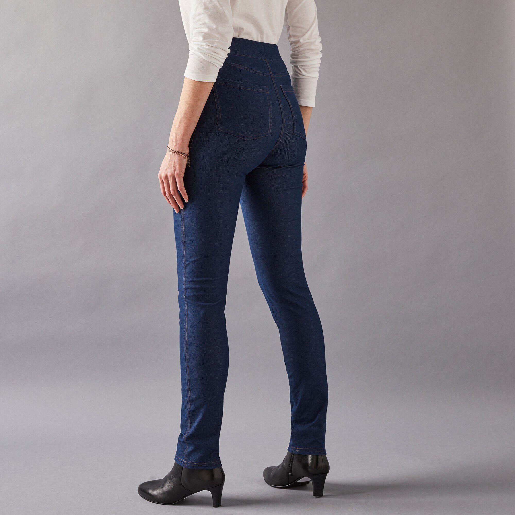 Jegging maille effet denim