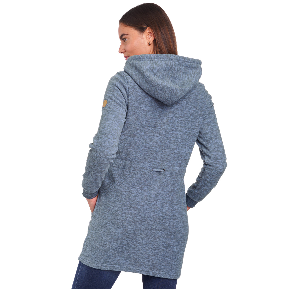 Damen Fleecejacke mit Kapuze