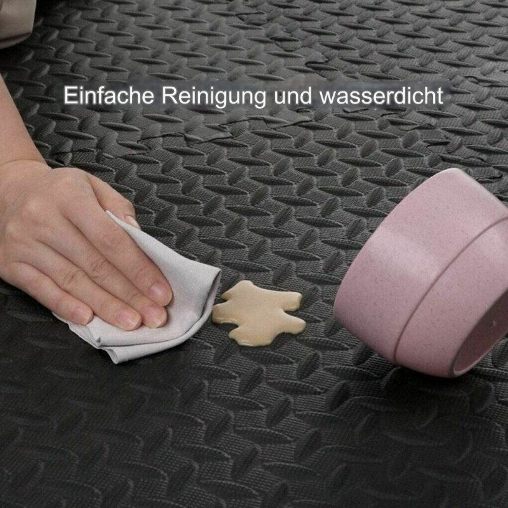 jalleria Bodenmatte 12x robuste, ineinandergreifende Weichschaum-Fußmatten (1-St)