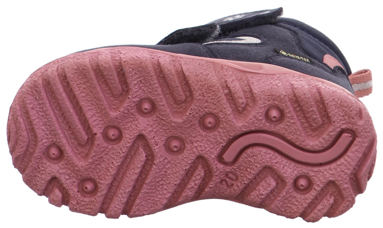 HUSKY1 - Blau/Rosa Boots mit Klettverschluss