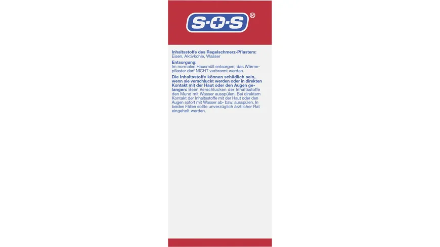 SOS Regel-Schmerz-Pflaster