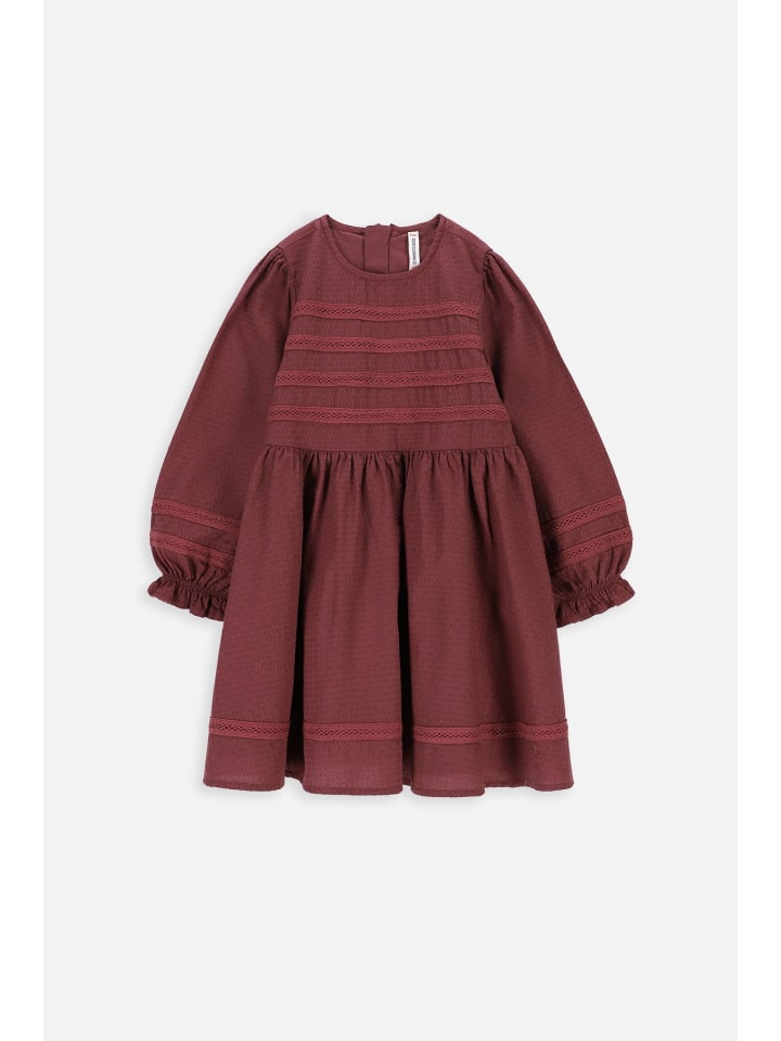 Coccodrillo Stoffkleid in dunkelrot günstig kaufen