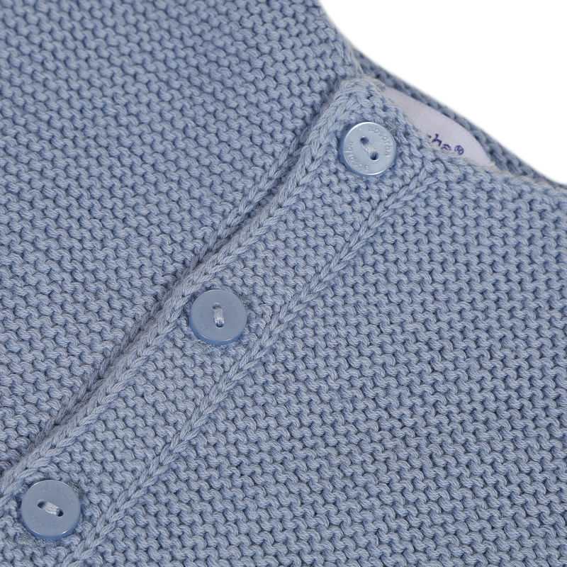 Cardigan bleu en coton point mousse naissance Absorba