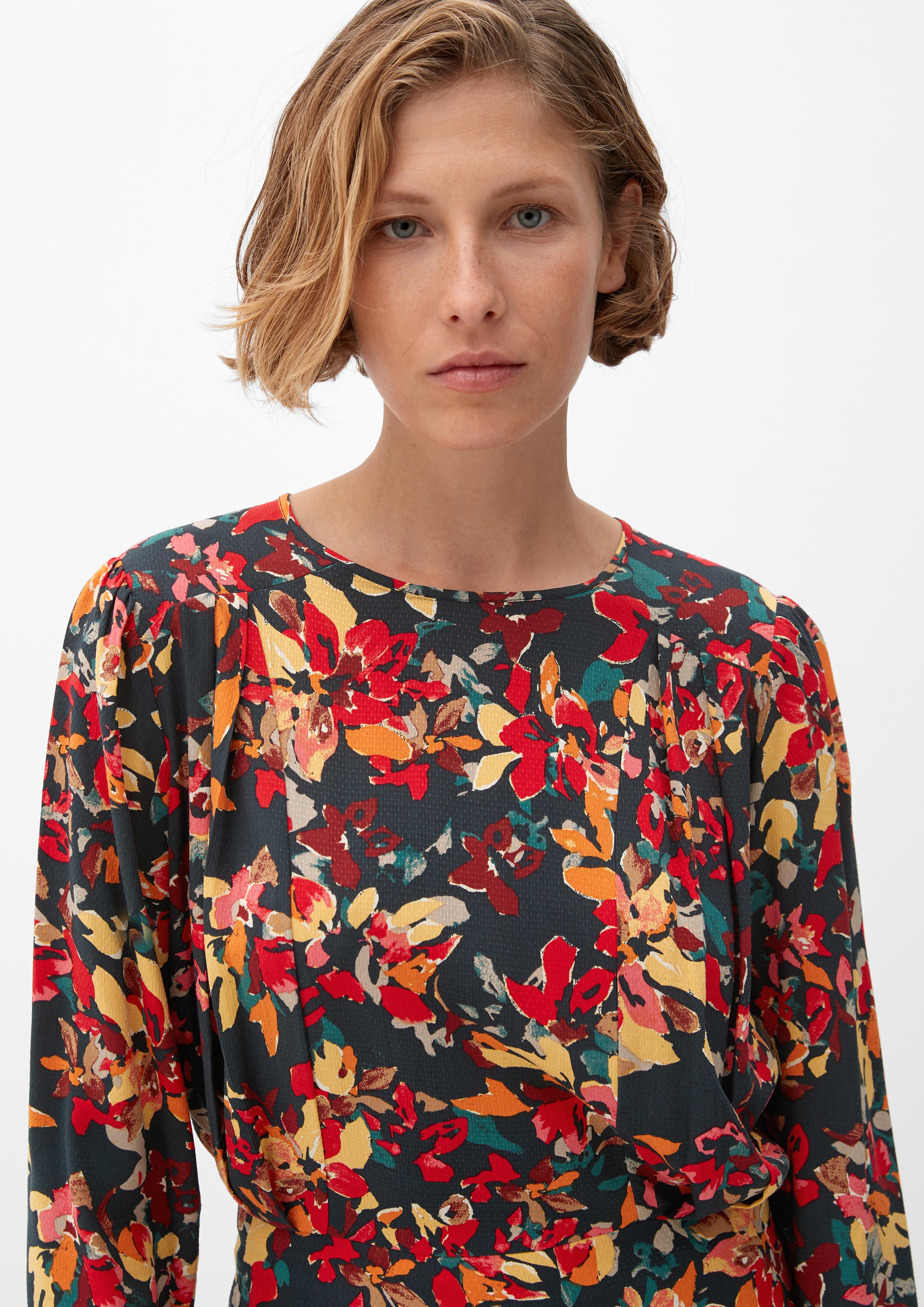 Musterbluse mit Smok-Detail  2120529-59A0