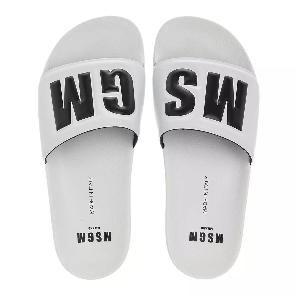 MSGM Komfort Sandalen weiss Slide
