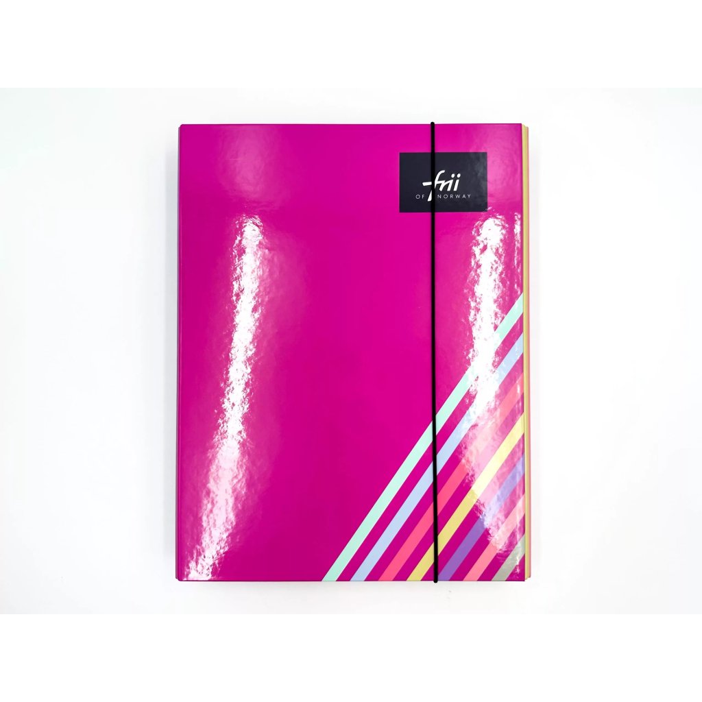 Frii of Norway Retro Stripe Pink Sammelmappe A4