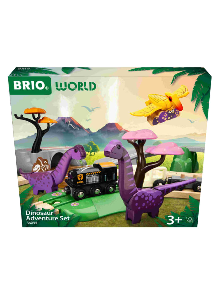 Ravensburger BRIO World  36094 Dinosaurier Abenteuer-Set | - Ab 3 Jahren günstig kaufen onesize
