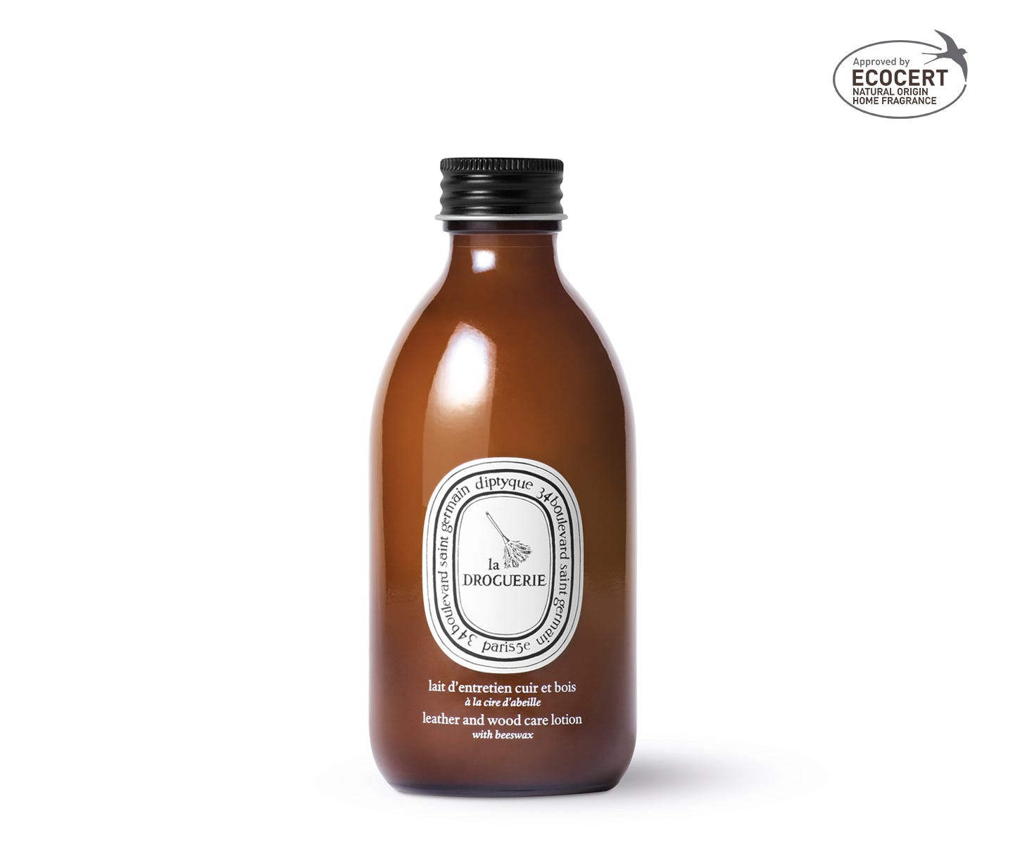 La Droguerie - Lait d'entretien cuir et bois à la cire d'abeille
