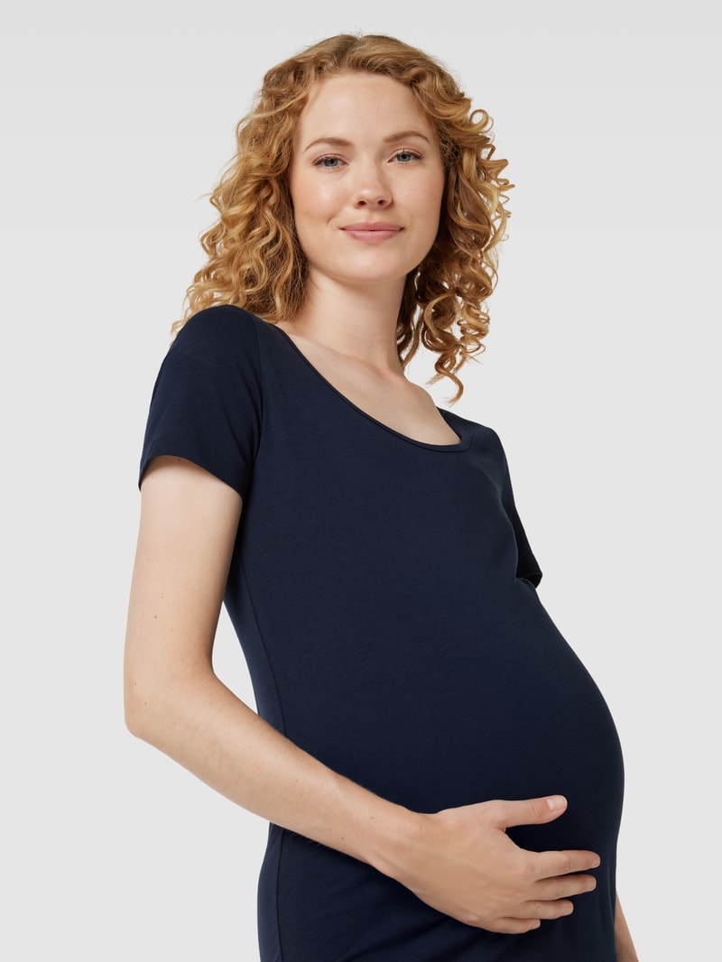 Umstands-Kleid aus Bio-Baumwoll-Mix Modell 'MIA' in marineblau