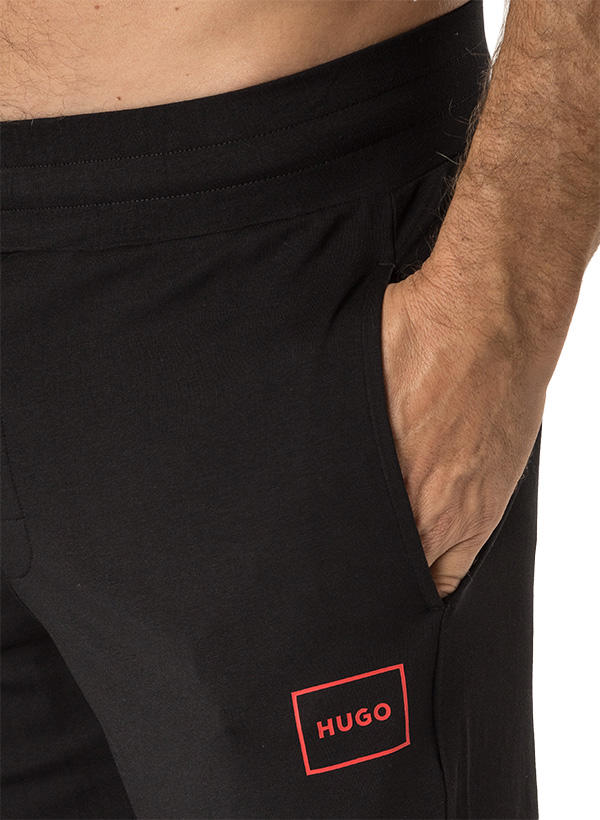 HUGO, Pyjamahose, Baumwoll-Stretch, schwarz