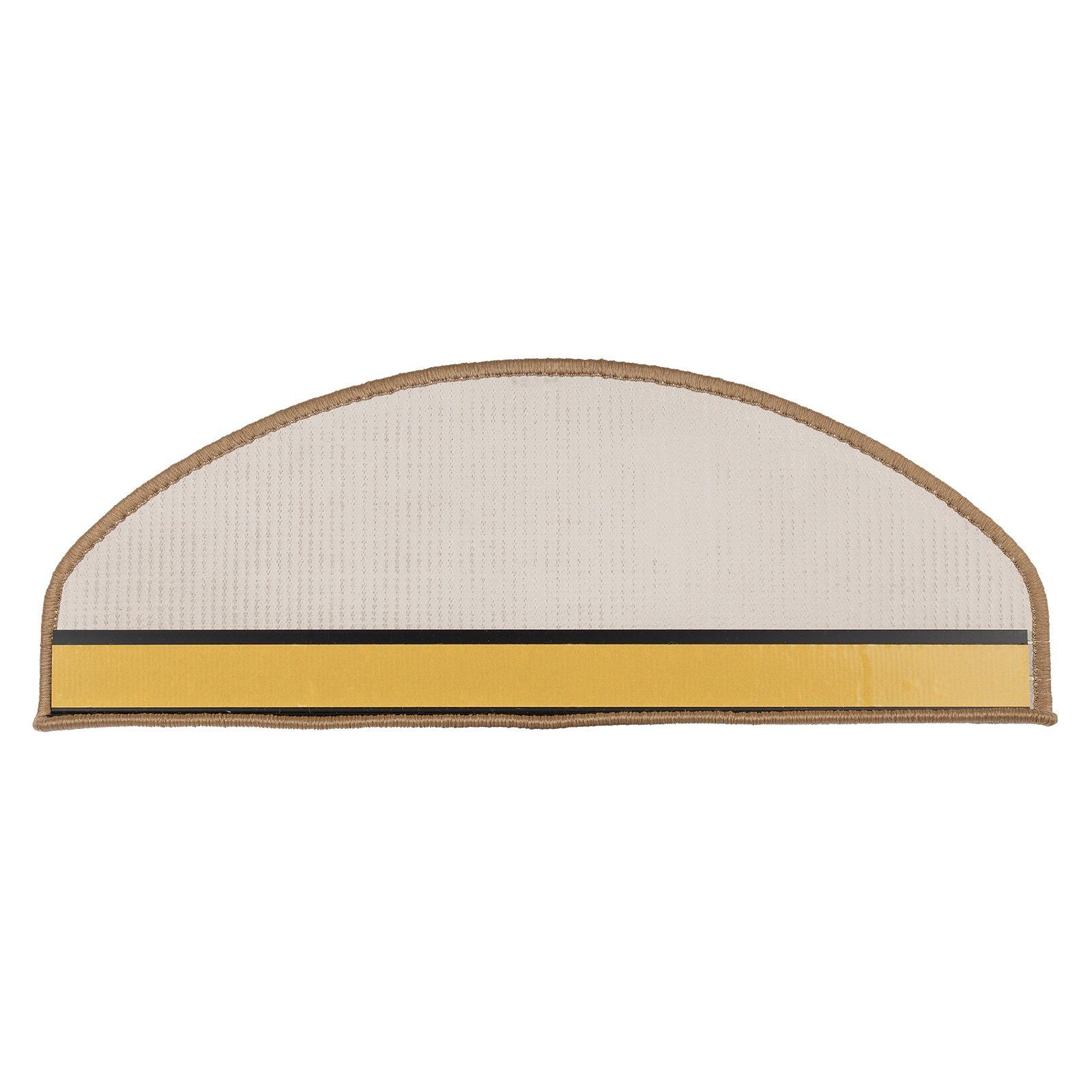 Stufenmatte Sisal Urban, Stufenschutz, viele Farben, Matte, Karat, Halbrund, mit stabilem Klebewinkel
