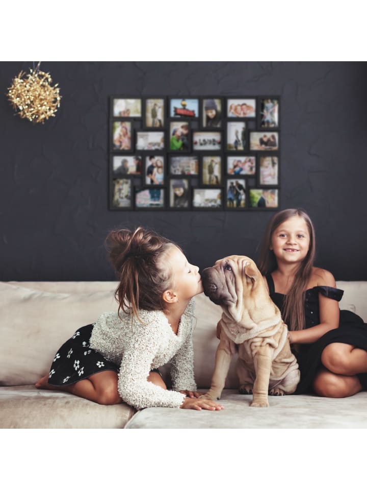 relaxdays Bilderrahmen 24 Bilder in Weiß - (B)86 x(H)57 cm günstig kaufen onesize