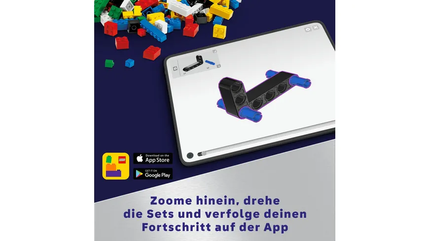 LEGO 42181 ǀ Technic VTOL-Schwerlastraumfrachter LT81, Spielset mit Weltraumflieger