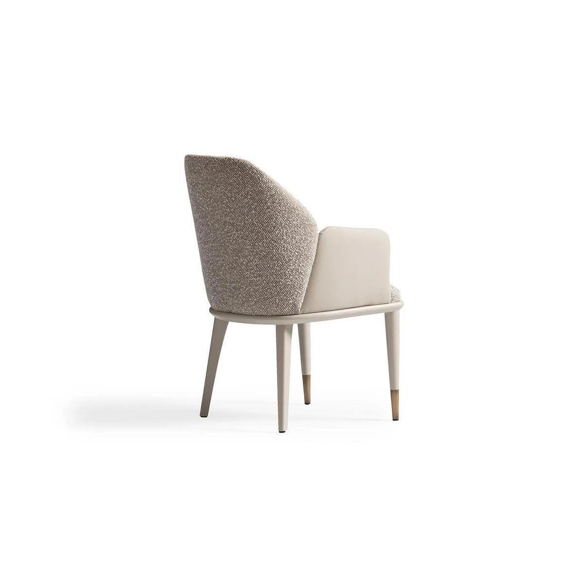 JVmoebel Esszimmer-Set Essgruppe Esszimmer Garnitur Essecke Esstisch Stühle Set 7tlg Beige, (7-St., 1x Esstisch + 6x Stühle), Made in Europa
