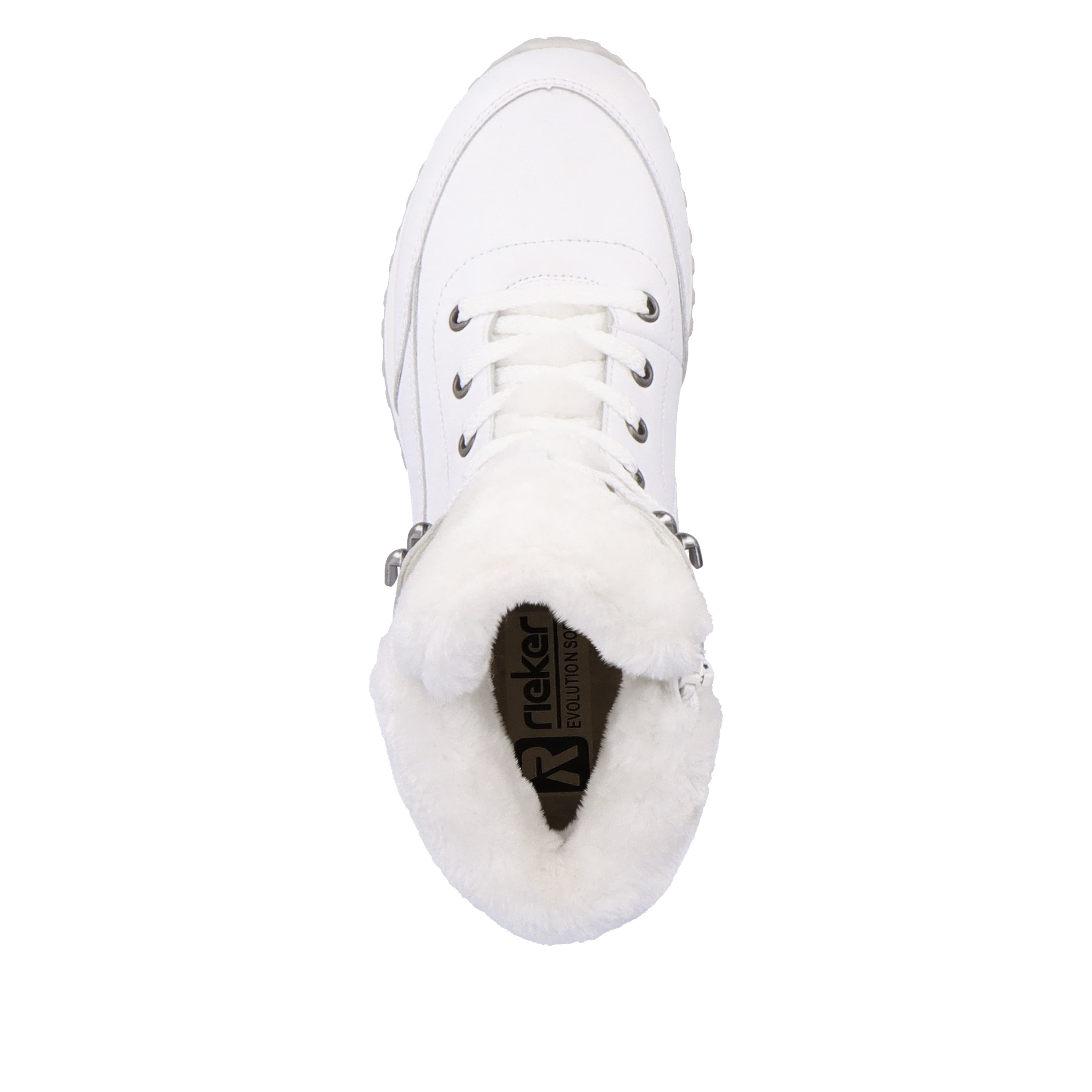 Rieker Damen Schnürstiefel crystal white