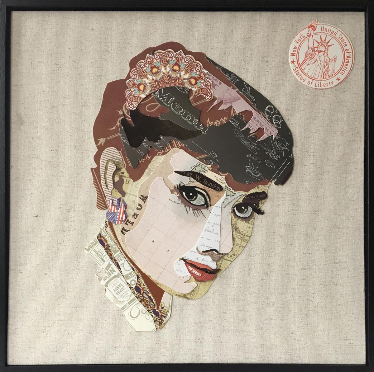 Kayoom Papier Wandbild Audrey 52x52 FRE700