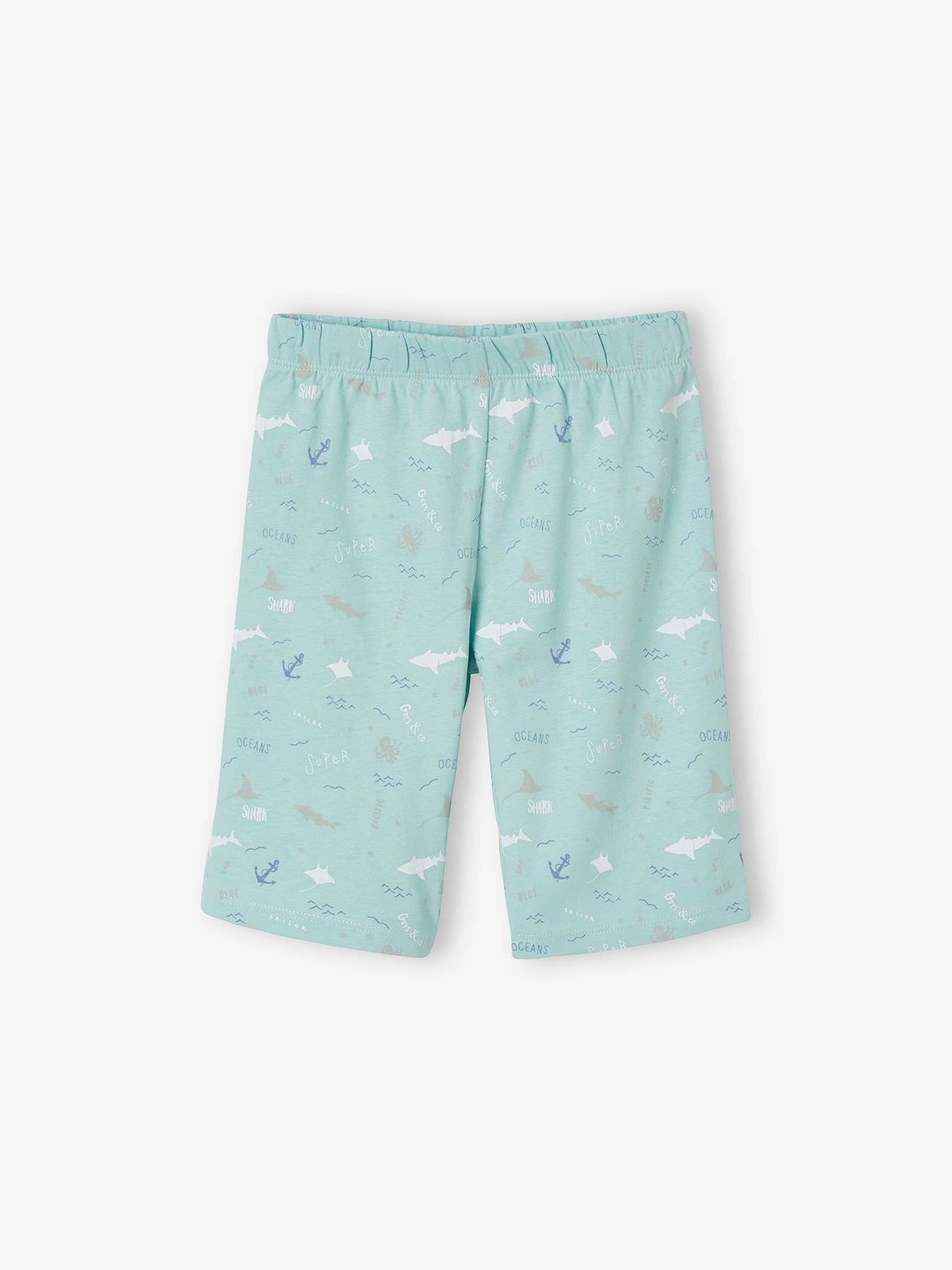 Lot pyjama + pyjashort océan garçon lot bleu