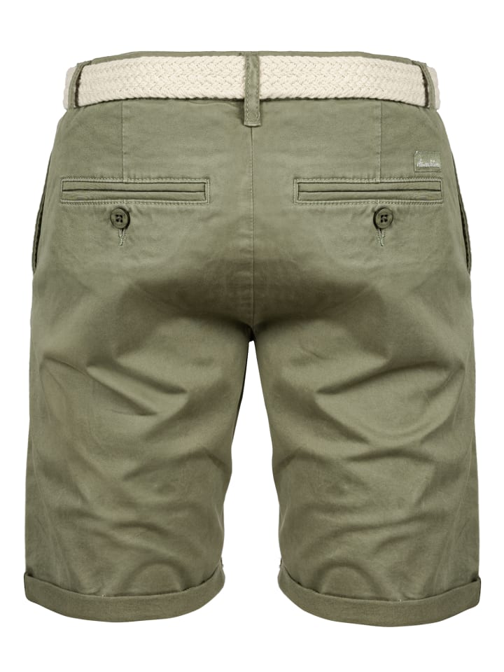 Amaci&Sons Chinoshort inkl. Gürtel BERWYN in Olive günstig kaufen