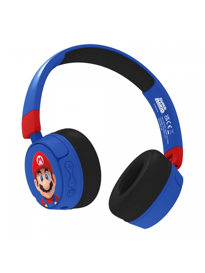 COFI 1453 Kabellose Kopfhörer für Kinder OTL Super Mario Bluetooth in Blau günstig kaufen onesize