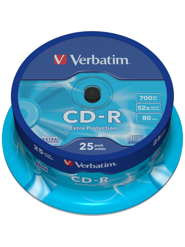 COFI 1453 Verbatim CD-R Medien 80Min/700MB/52x zuverlässige Datensicherung in Blau günstig kaufen onesize