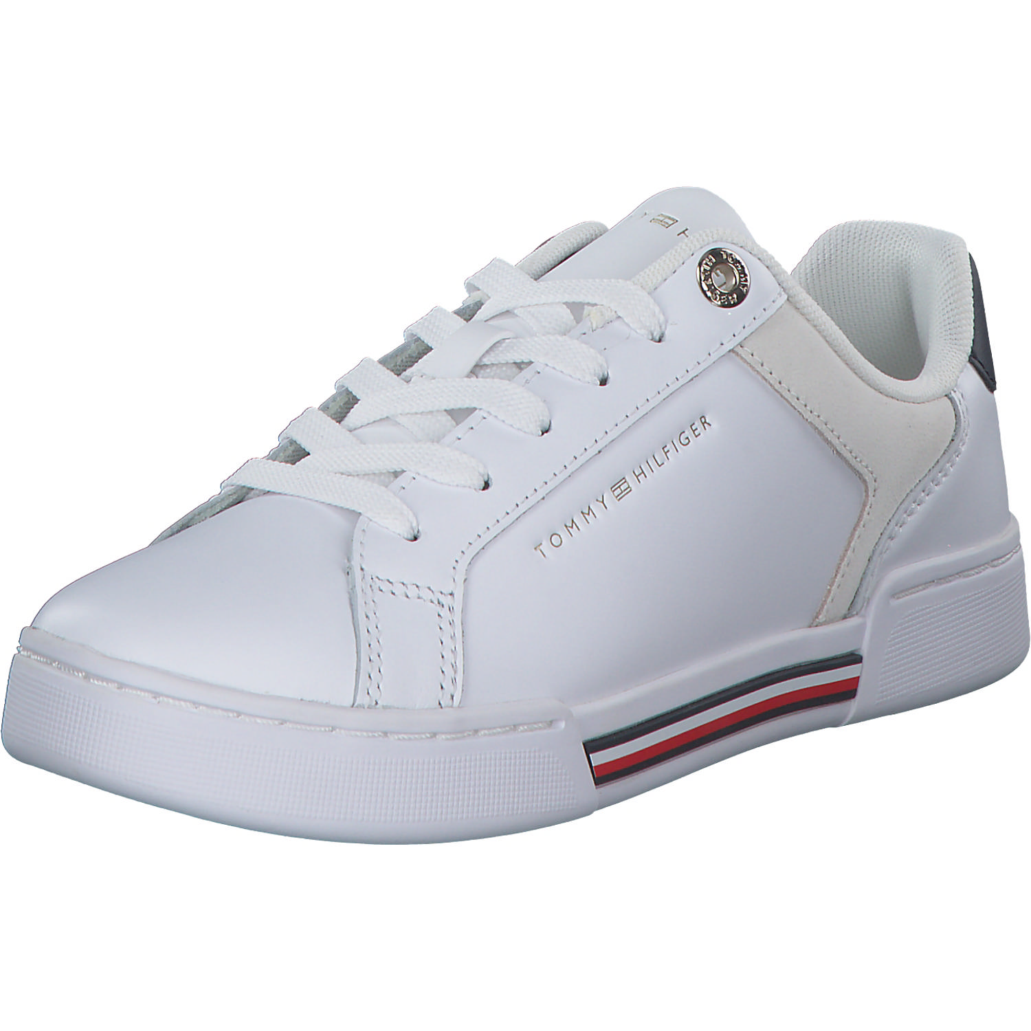 Tommy Hilfiger FW0FW07118, Sneakers Low, Damen, white/RWB