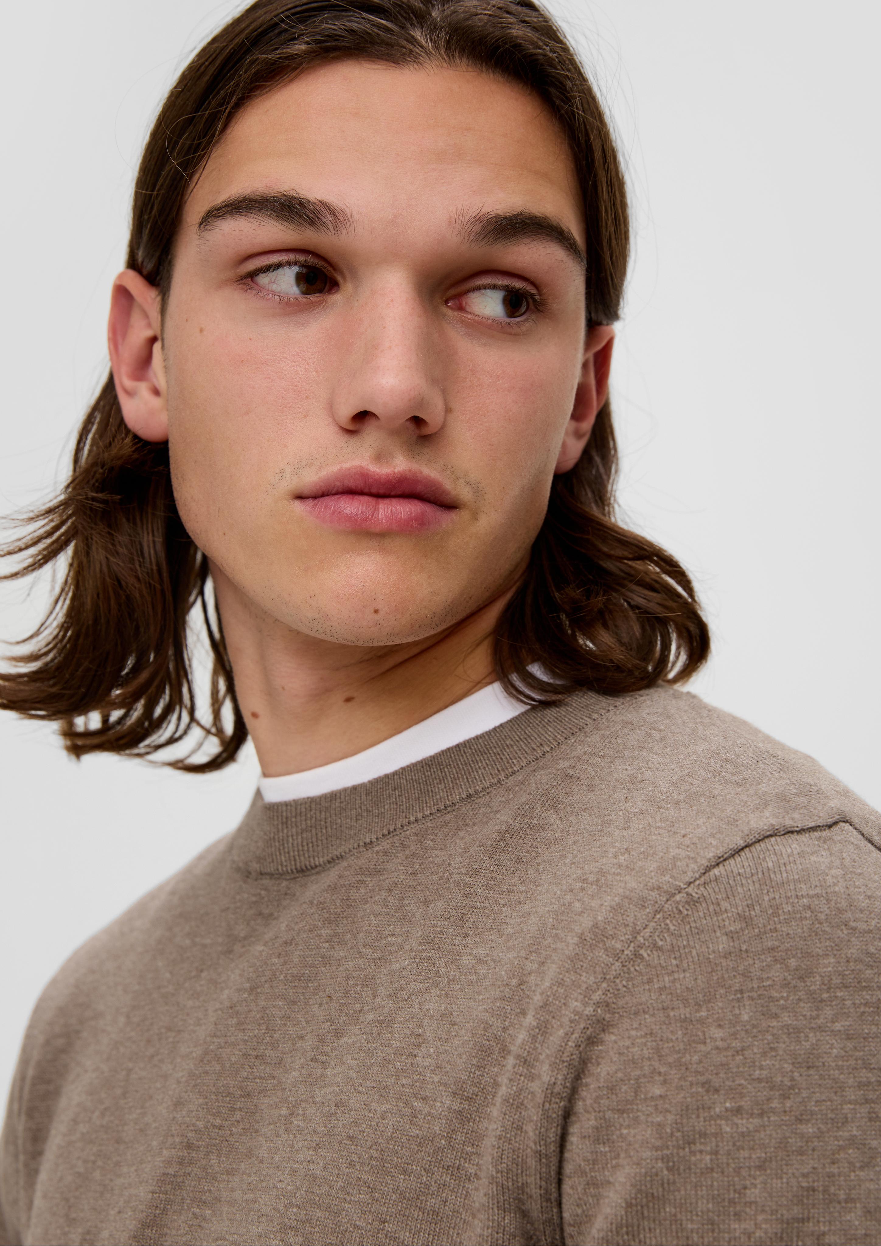 Strickpullover mit Crewneck  2141220-83W0