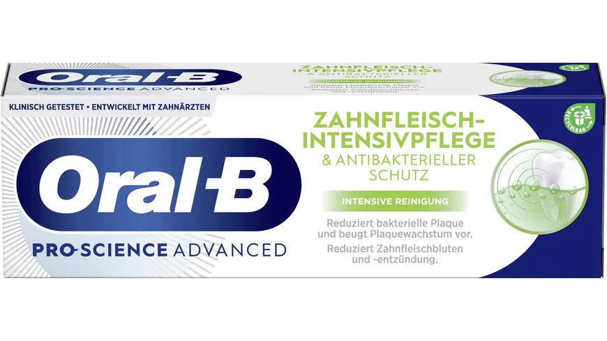 Oral-B Zahnpasta Zahnfleisch-Intensivpflege & Antibakterieller Schutz Intensive Reinigung 75ml 75 ml