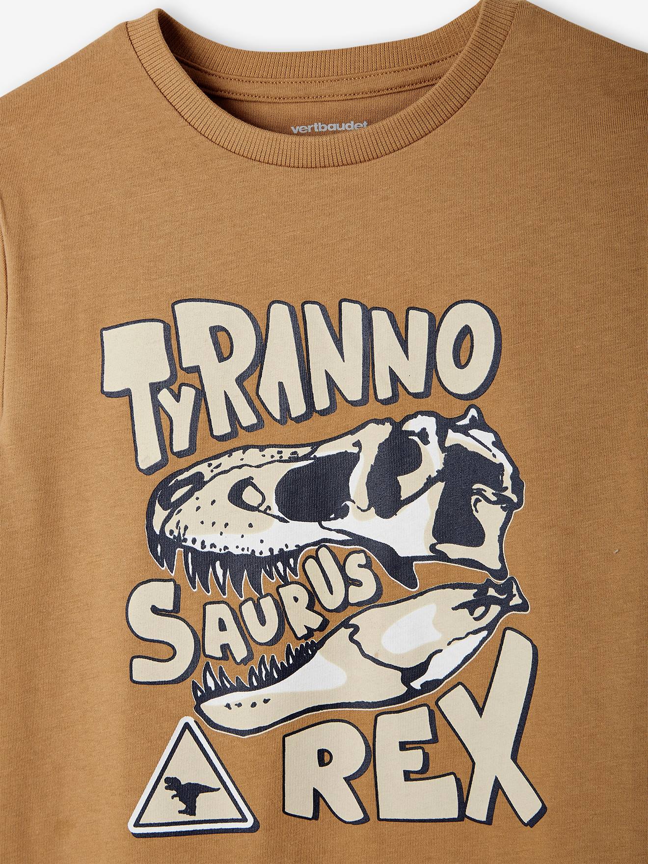 Vertbaudet Jungen T-Shirt, Dinosaurier - nachtblau