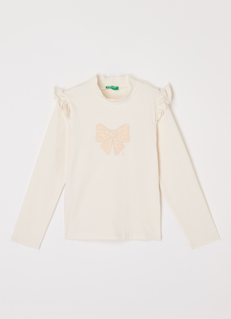 Benetton majica dugih rukava s vezom