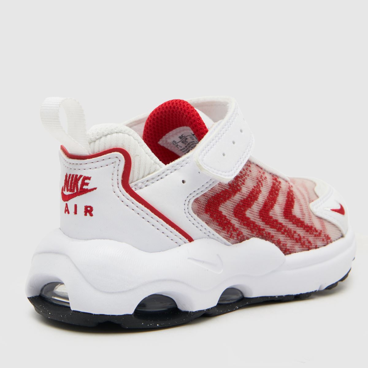 Nike vita & röda Air Max TW flickor småbarnsskor