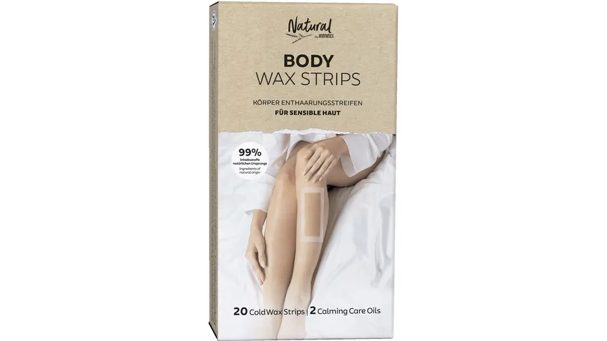 andmetics Natural Kaltwachsstreifen Körper