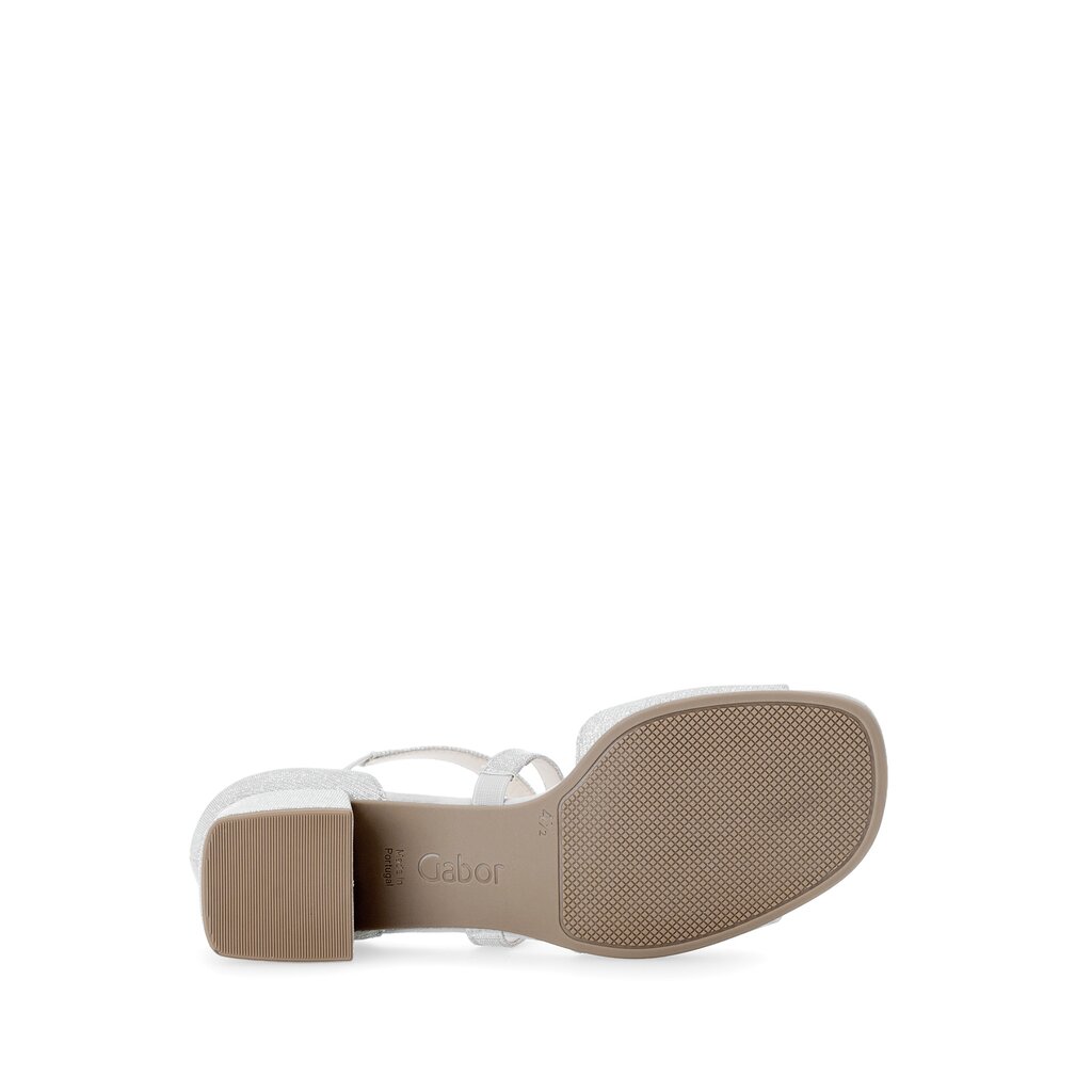 Gabor fashion Riemchensandale silber