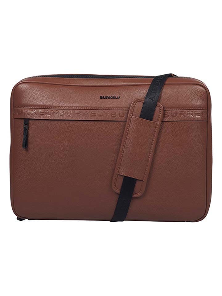 Burkely Leder-Laptoptasche in Braun - (B)39 x (H)28 x (T)4 cm günstig kaufen onesize