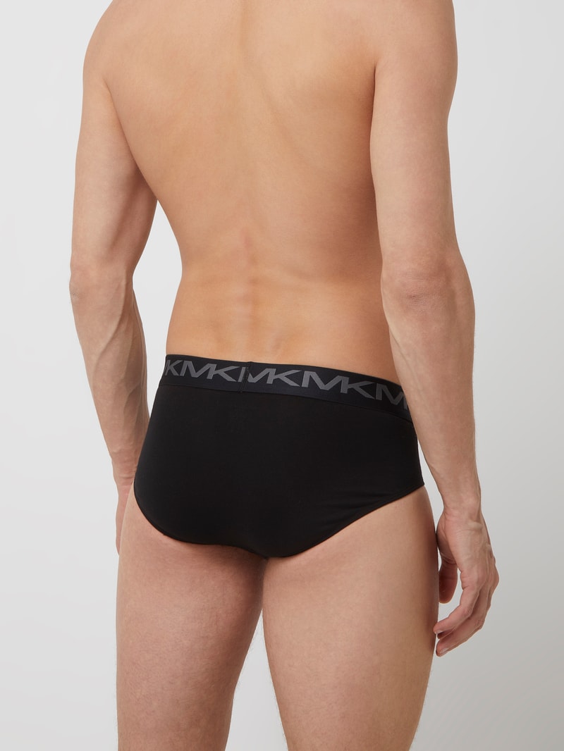 Slip mit Label-Schriftzug in schwarz