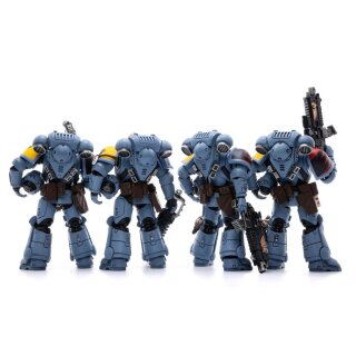 Warhammer 40k Actionfiguren 4er-Pack 1/18 Space Wolves Battle Hunters 12 cm