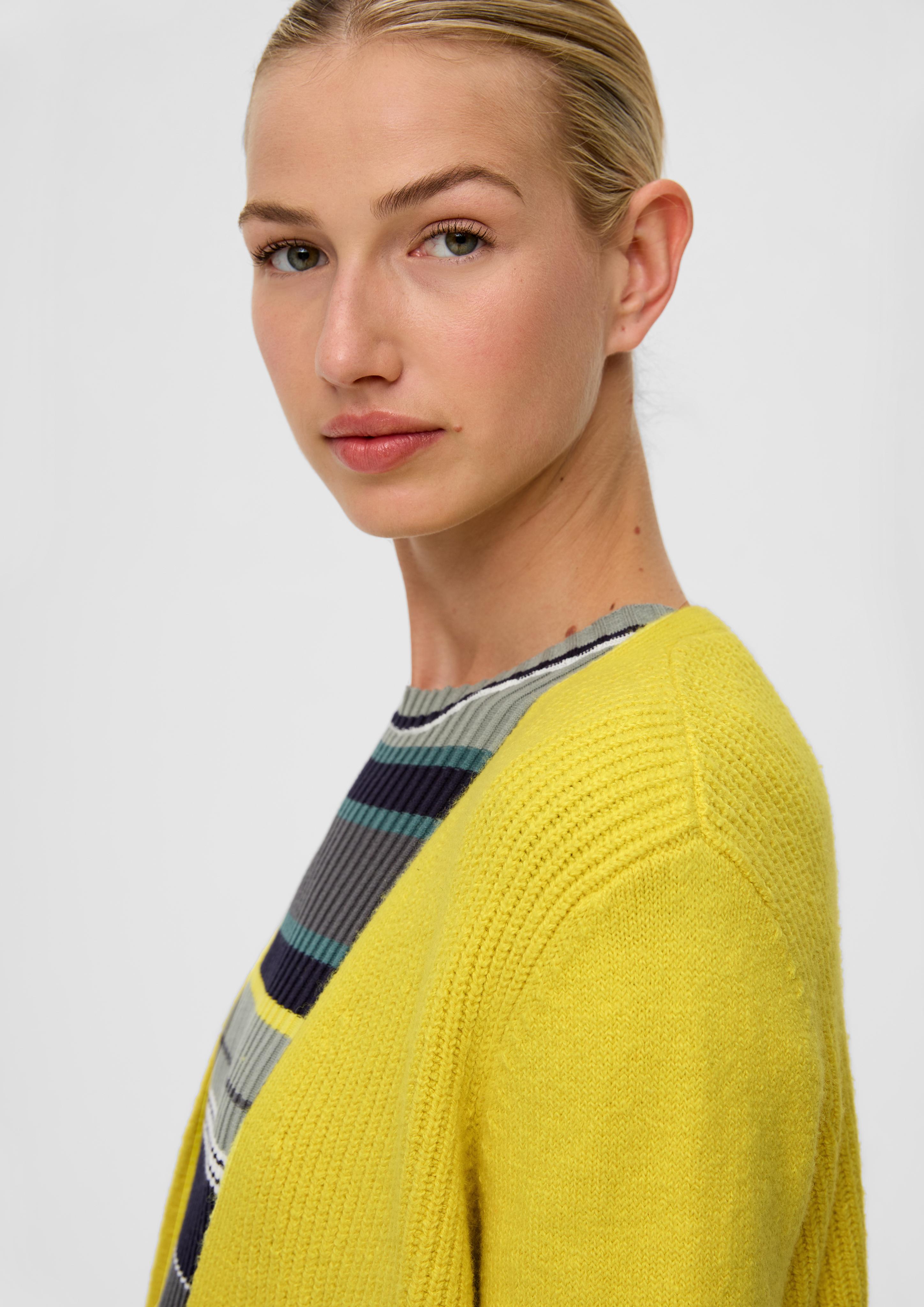 Offene Strickjacke aus Baumwollmix  2134424-1494