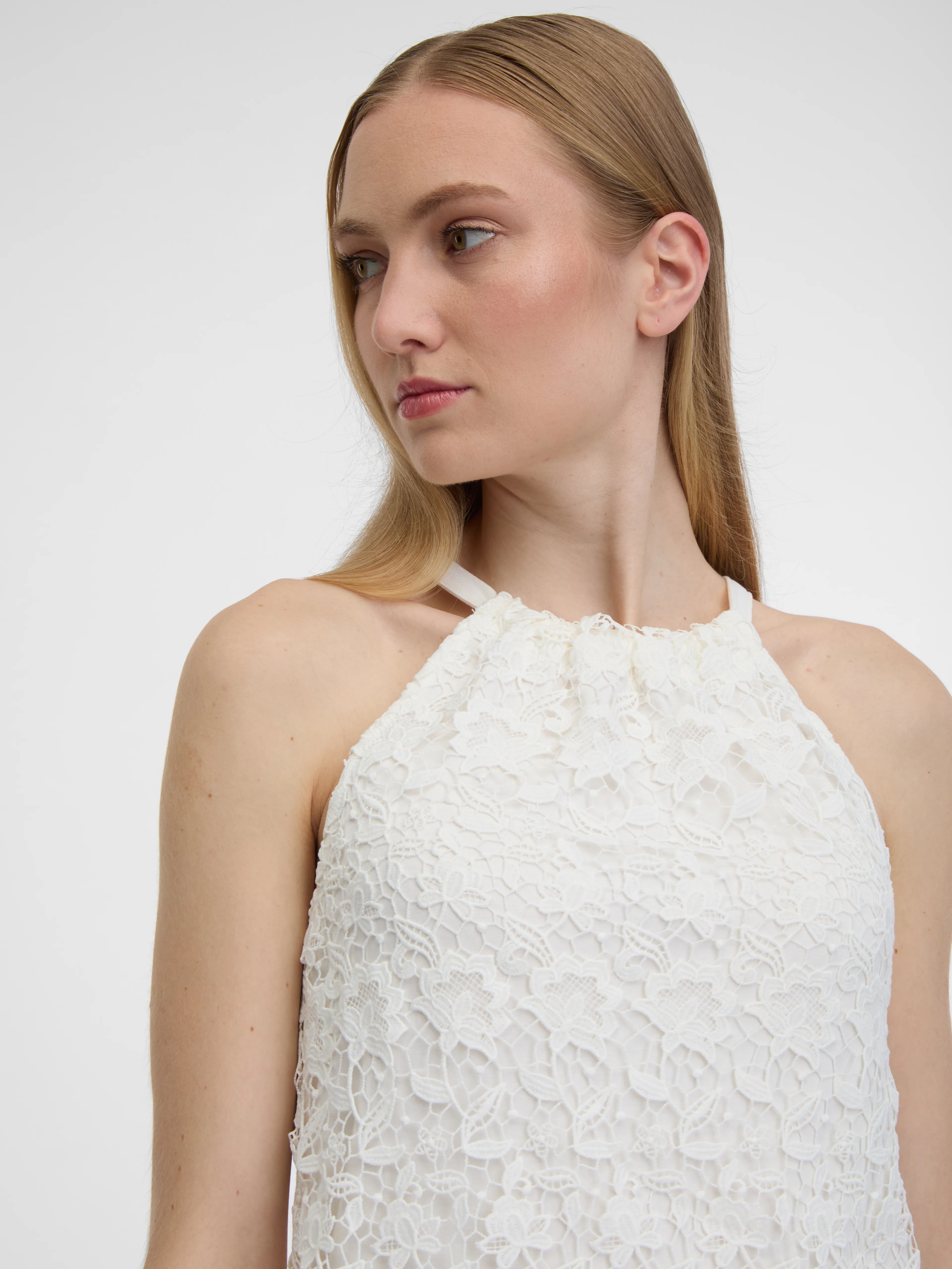 Weißes Damen-Spitzen-Tank-Top ORSAY