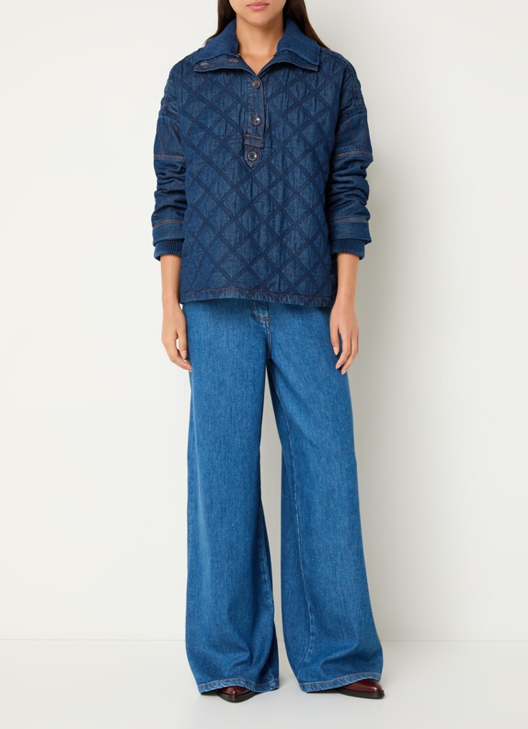 Maglione trapuntato in chambray di Sessùn Saltery Bay