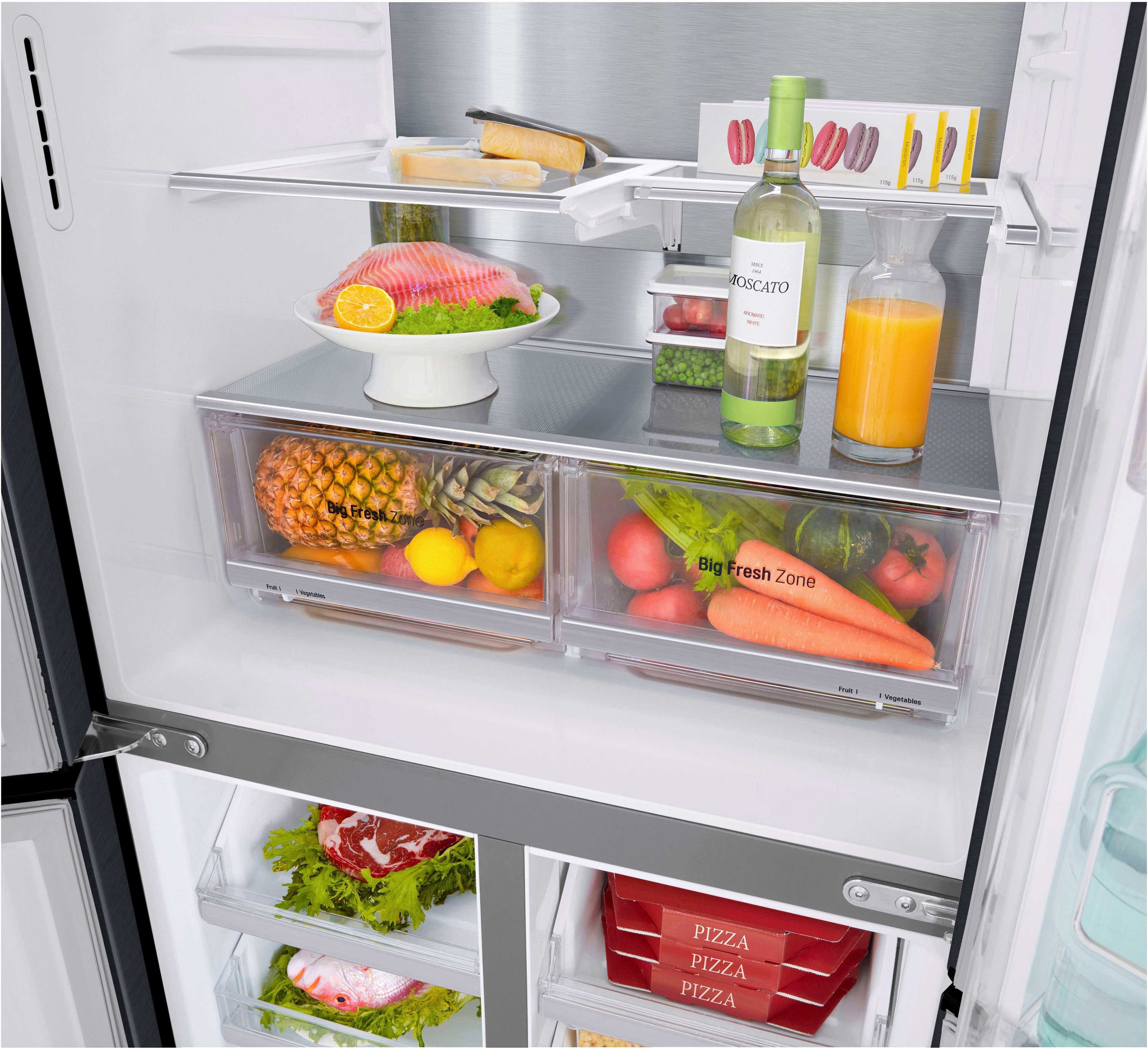 LG Multi Door GMX844MC6F, 178,7 cm hoch, 83,5 cm breit, InstaView™