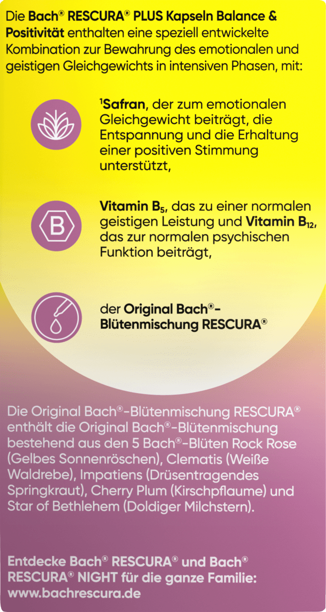 Balance & Positivität Bachblüten Kapseln, 30 St