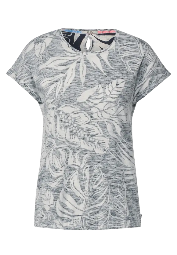 CECIL T-Shirt mit Blätterprint