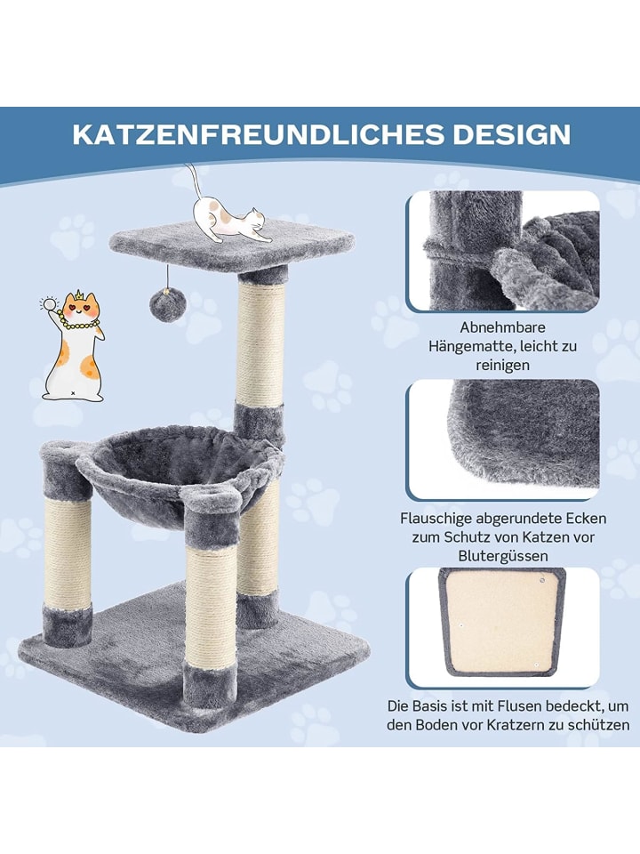 COSTWAY Kratzbaum 64cm in Grau günstig kaufen onesize