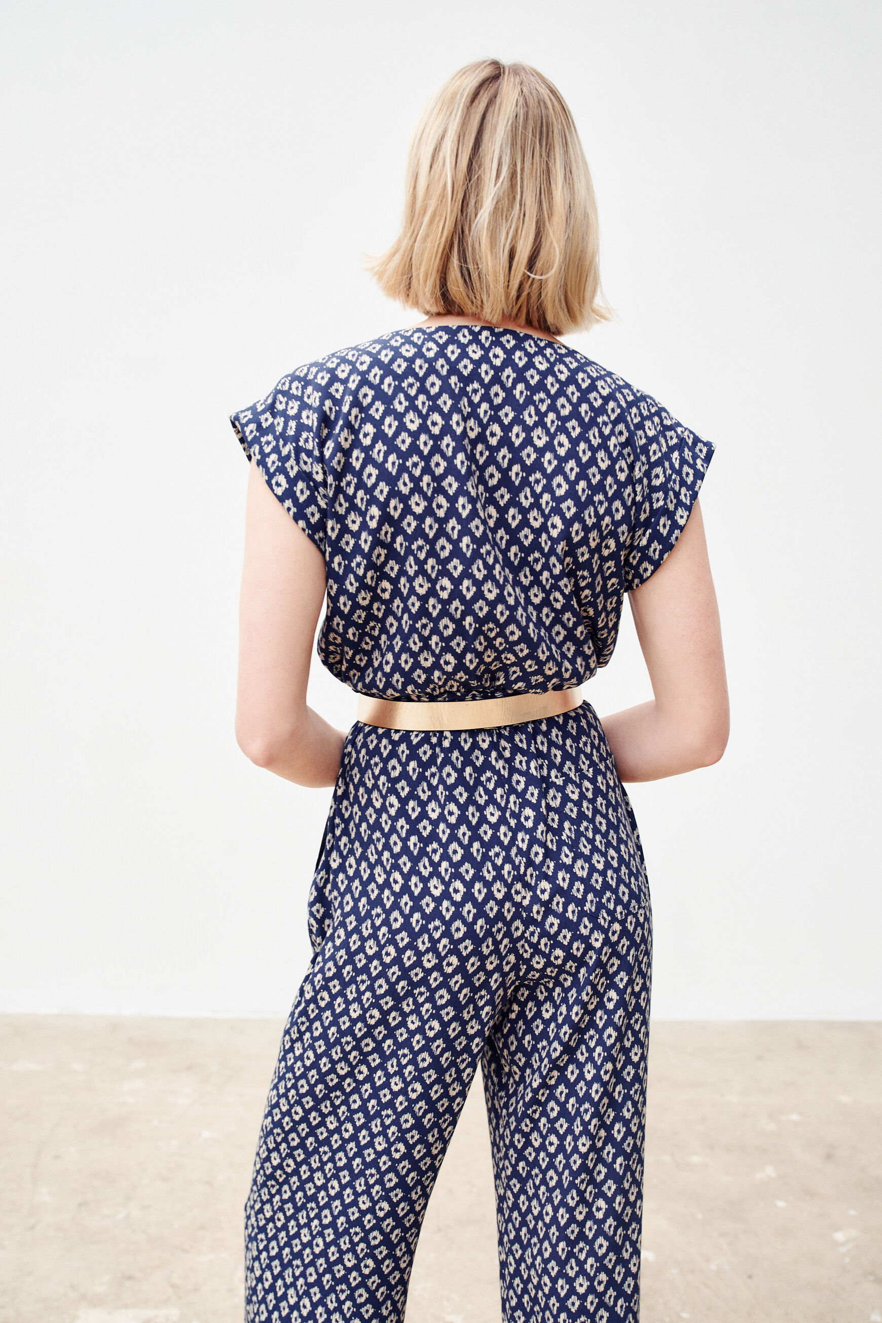 combinaison rina bleu marine femme