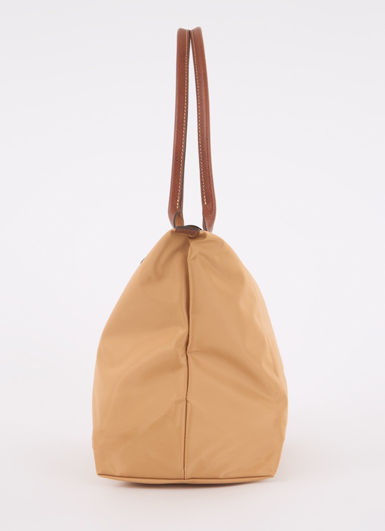 Longchamp Le Pliage Original -olkalaukku L nahkayksityiskohdilla