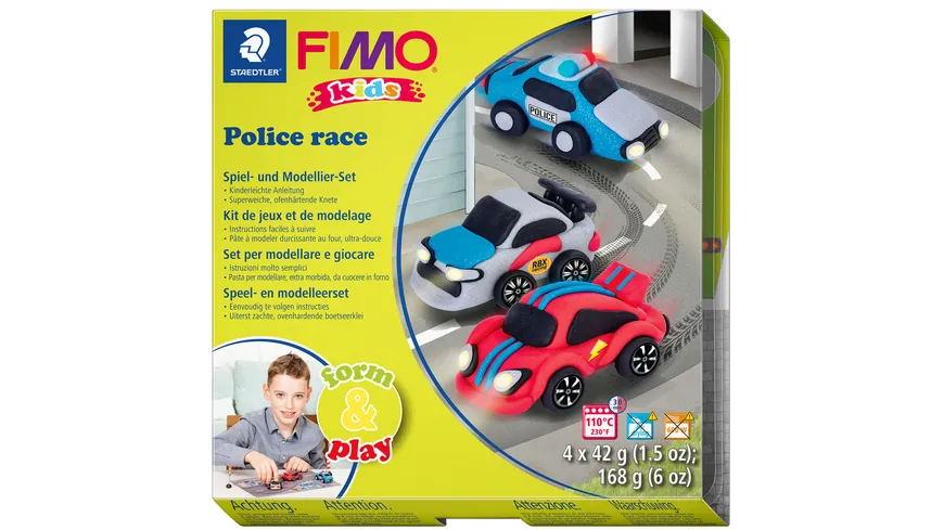 STAEDTLER Modelliermasse FIMO® Kids Materialpackung Form & Play 